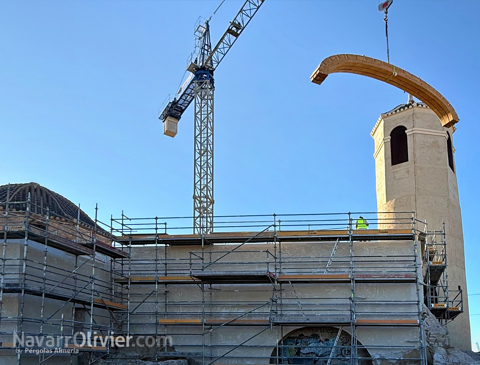 Cubierta en bóveda de madera laminada, Iglesia de San Juan, Lorca, Murcia