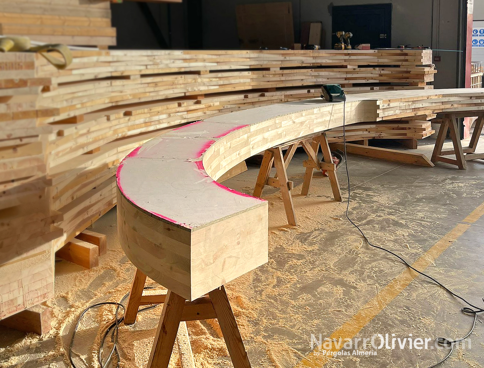 Cubierta en bóveda de madera laminada, Iglesia de San Juan, Lorca, Murcia