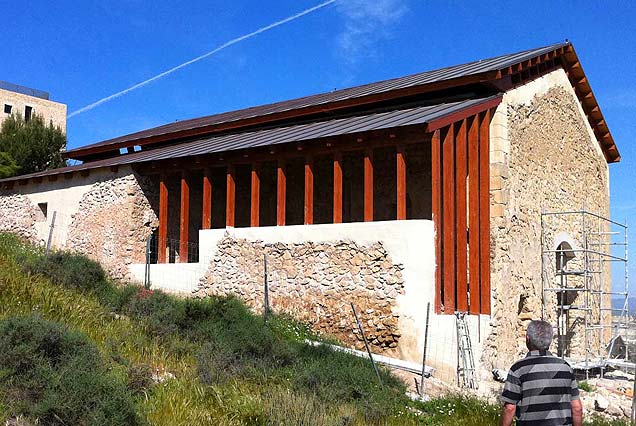 rehabilitación de cubierta de la Ermita de San Clemente, Parador turístico de Lorca. Fortaleza del Sol, Lorca