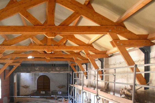 Rehabilitacion de cubiertas en madera. Convento de las Clarisas, Lorca