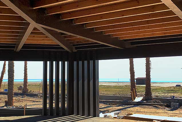Construcción de cubiertas para Maraú Beach, Puerto Rey, Almería. Consolidación de estructuras.