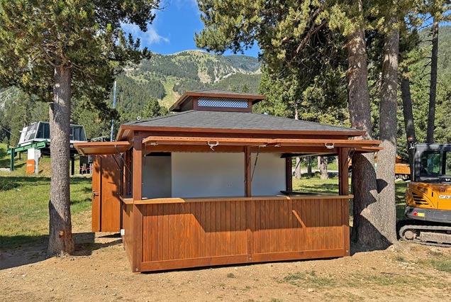 Módulos de madera para La Molina, Estación de esquí en el Pirineo Catalán